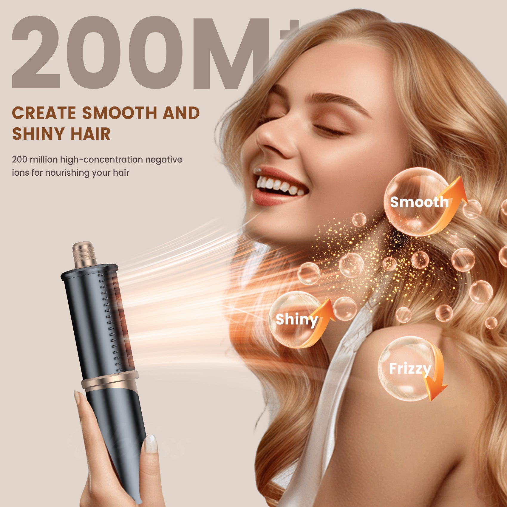 Special hair dryer brush